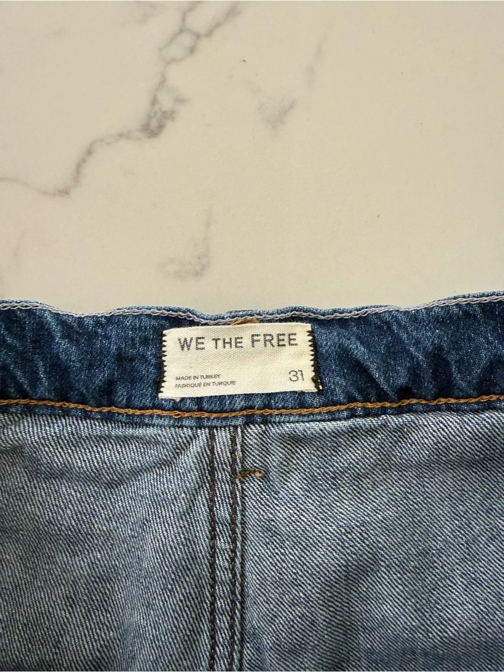 Free People We The Free Demi Denim Skort - Mood Ring - Size 31